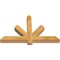 Ekena Millwork Kennewick Rough Sawn Timber Gable Bracket, Western Red Cedar, 48"W x 30"H x 4"D x 4"F, 15/12 Pitch GBW048X30X0404KEN00RWR - alternate 3